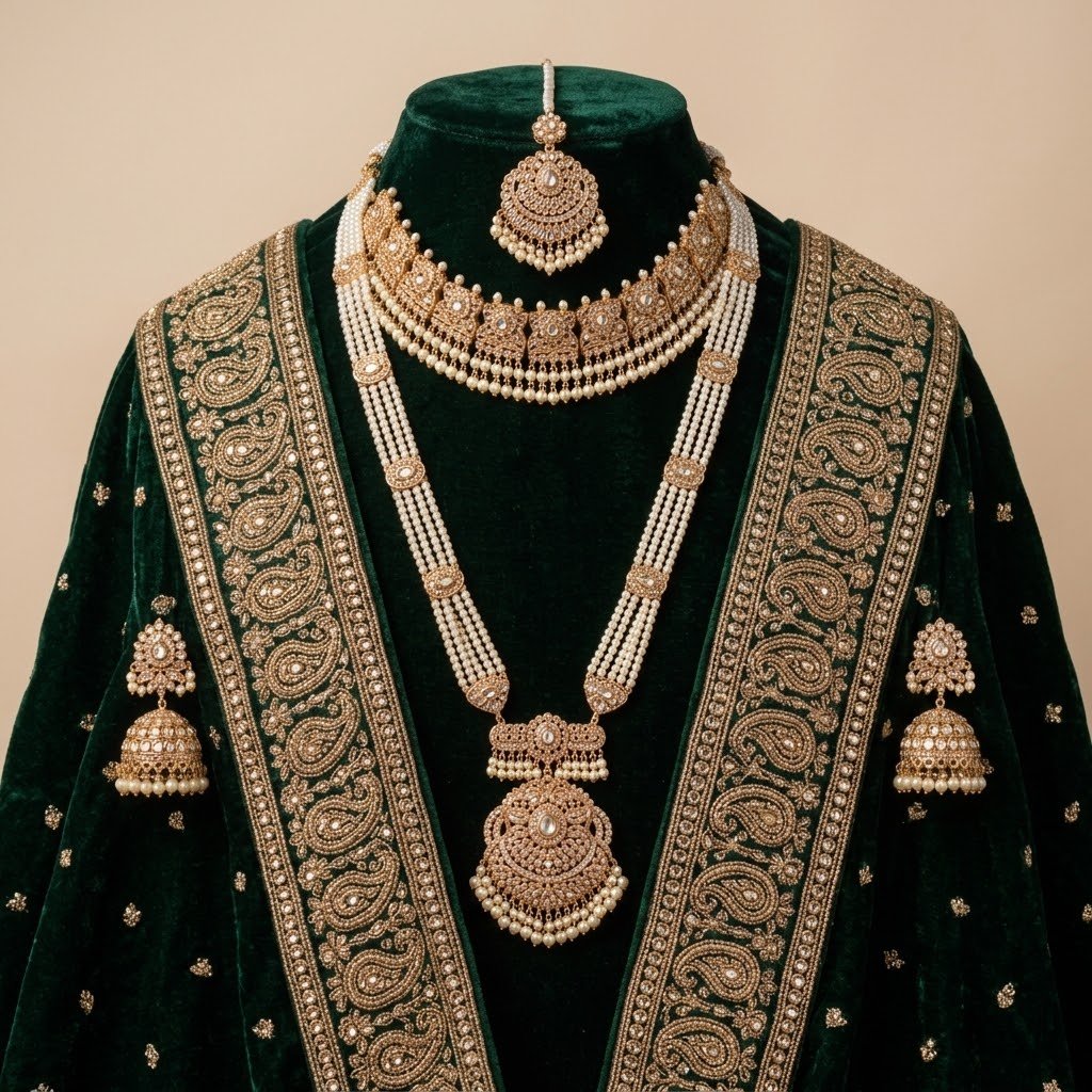 Elegant Gold-Plated Bridal Jewellery Collection - Image 6