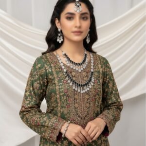 Silver Black Oval Statement Jewelry Set