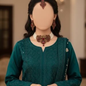 Turkish Antique Ruby Red Choker Set (RGOE 400040)