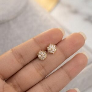 Stainless steel  Luxury Gold & pearal Drops Earrings