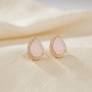 Stainless steel  Luxury Gold & pearal Drops Earrings
