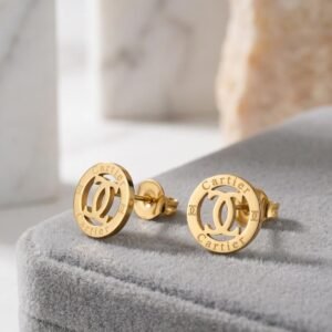 Stainless steel  Luxury Gold & pearal Drops Earrings