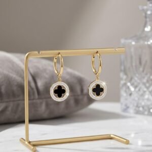 Stainless steel  Luxury Gold & pearal Drops Earrings