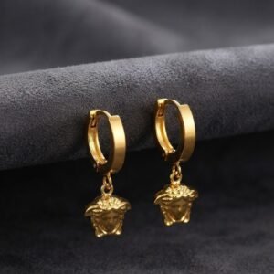 Stainless steel  Luxury Gold & pearal Drops Earrings